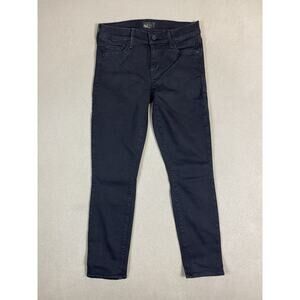Mother‎ Jeans Womens 25 Black The Looker Crop Devil In The Making Denim Adult
